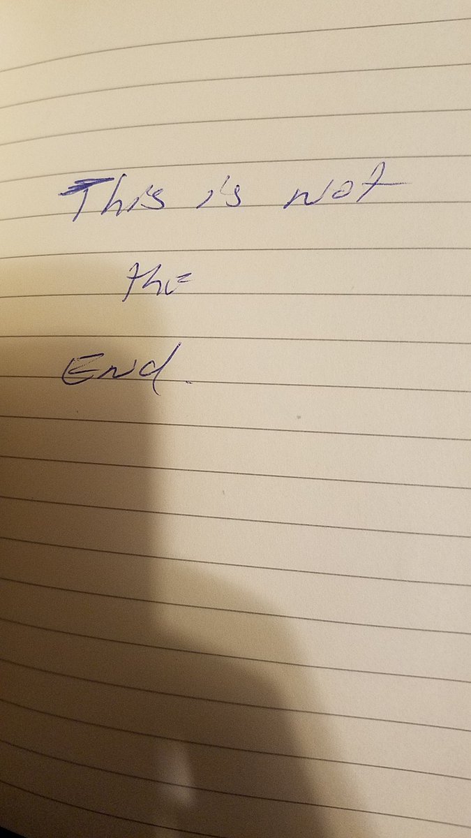 Oh. My dad, extra as he was, left this note at the end of the journal.