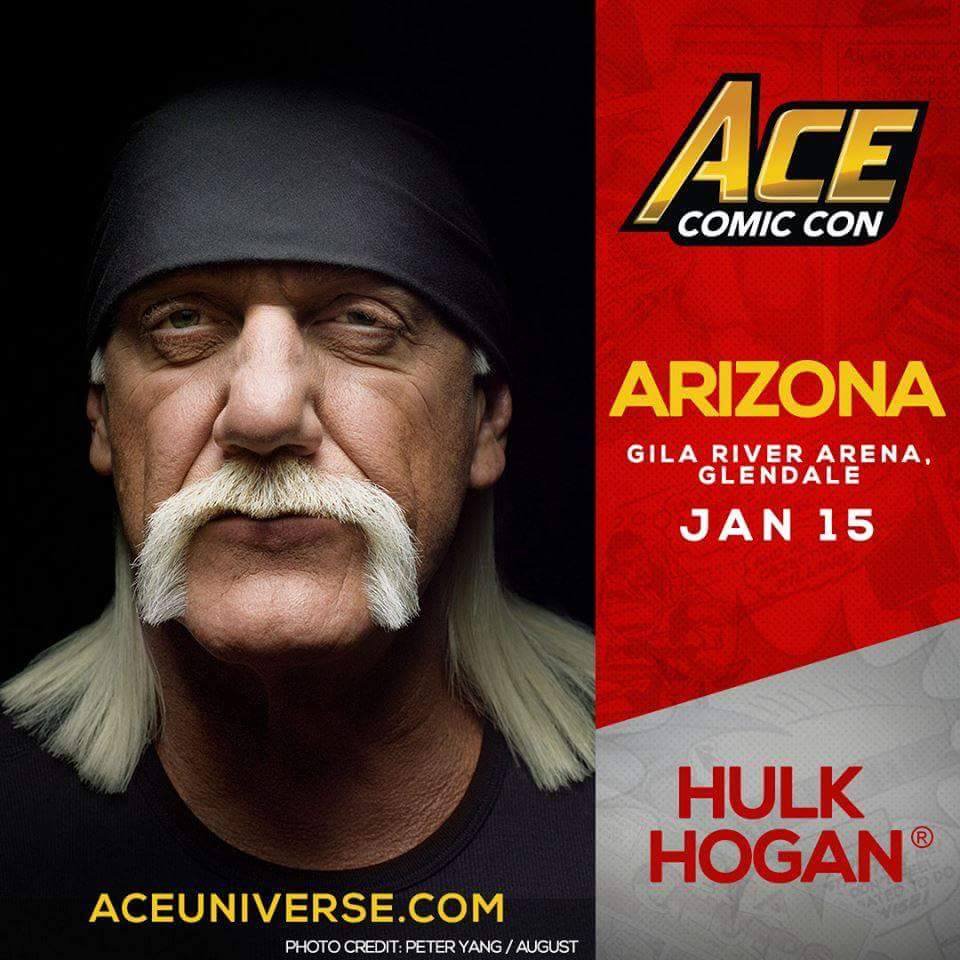 ClickJab's tweet image. 2 Huge Wrestling Legends @HulkHogan @Sting coming @ACEcomiccon Jan 15 Gila River Arena in Glendale, AZ. For more info: aceuniverse.com/events/arizona…