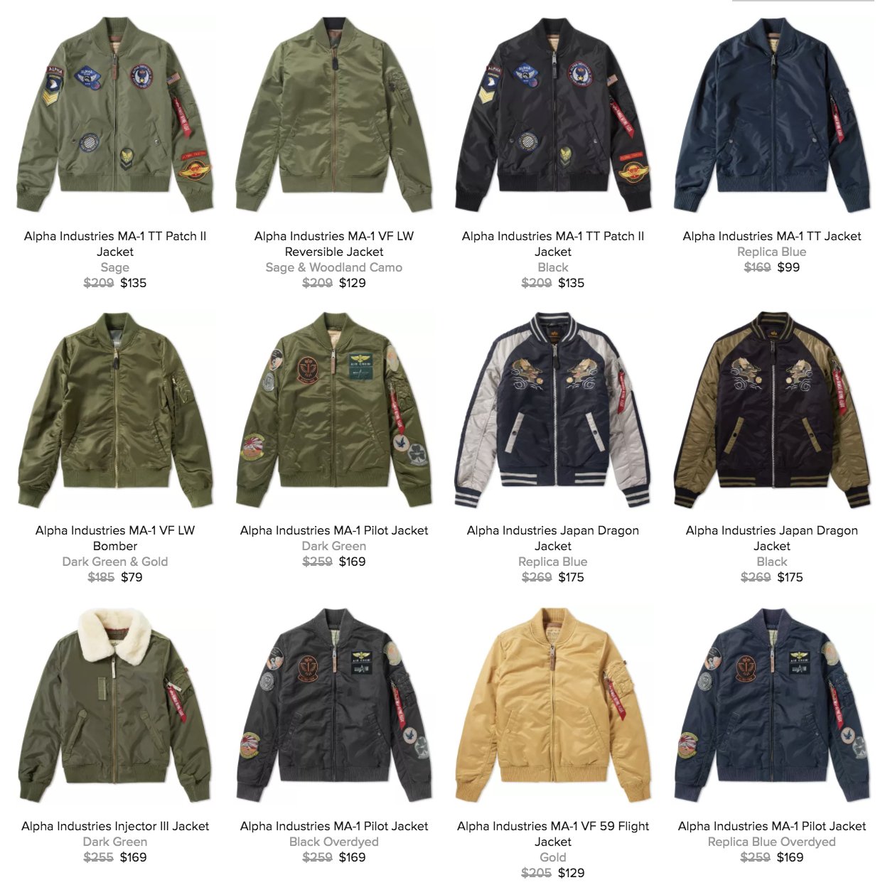 SOLELINKS on X: "💥 Huge discounts on Alpha Industries Jackets via End, no  code needed => https://t.co/SaE4rh1iOR https://t.co/Ml6Y3vV29j" / X