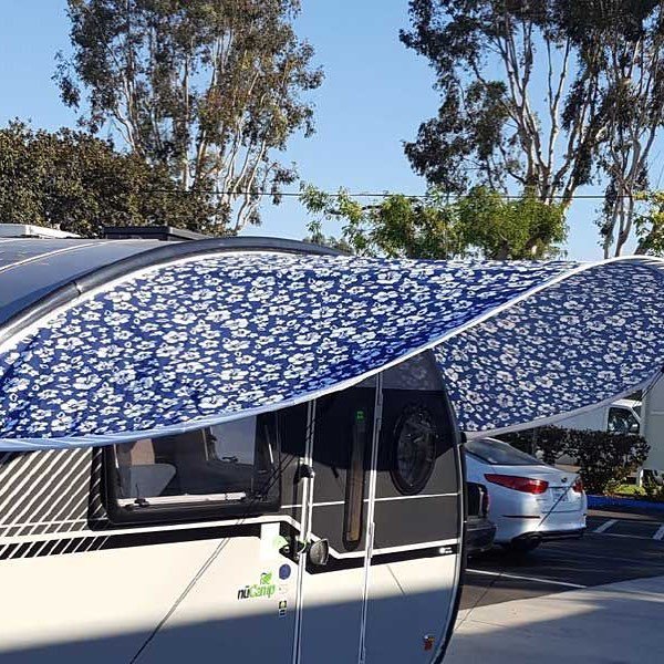 PahaQueCamping's tweet photo. Spice up your camper with our new patterned visors. This Blue Paradise pattern and 5 others are available on all trailer visors at https://t.co/na41w0qiVP⠀
#tabtrailer ⠀
#t@b⠀
#t@btrailer⠀
#littleguytrailers ⠀
#rpod ⠀ https://t.co/AemW6XhFBi https://t.co/ip5HA5lkca
