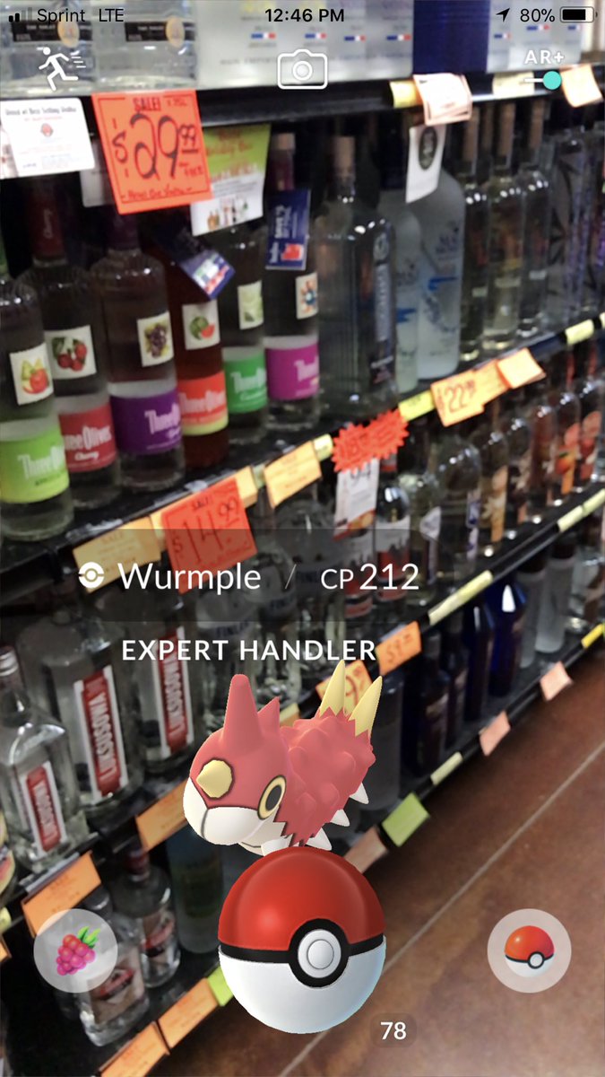 sara_snacks's tweet image. Just creeping around the liquor store. 😂😂 #ExpertHandler #PokemonGOarplus