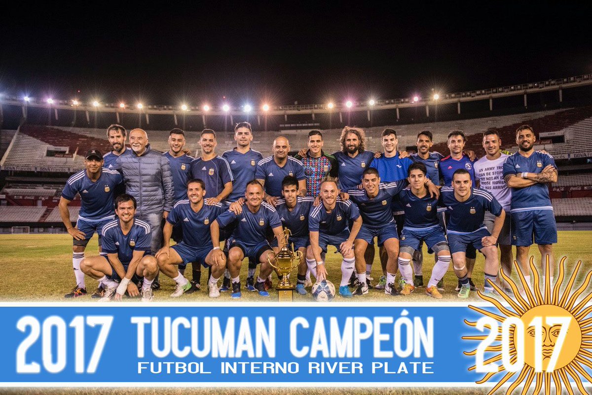 TribunaRiver's tweet photo. Felicitaciones a nuestro equipo. Campeón de fútbol interno de nuestro club. https://t.co/zefyCYGu0f