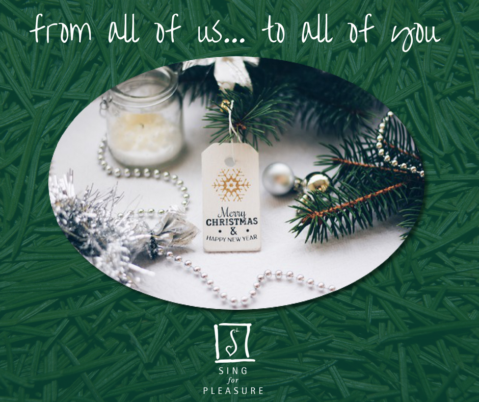 🎄🎶 Wishing all our Twitter followers - and their nearest and dearest - the happiest of Christmases and the very best for 2018, on behalf of everyone at <a href="/singforpleasure/">Sing for Pleasure</a> ... 🎶🎄 Enjoy the festivities, and thank you for your support!