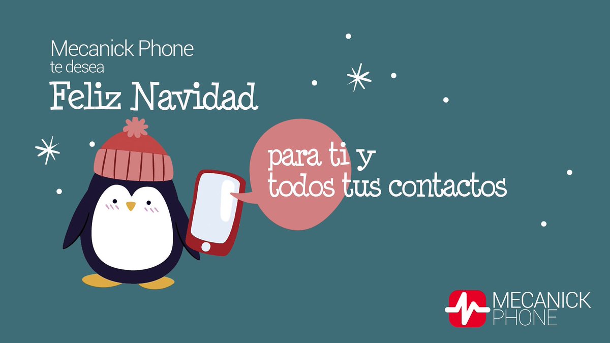 ToleMovilquick's tweet photo. Estas Navidades todos conectados más que nunca. 
El equipo de Mecanick Phone os deseamos unas Felices Fiestas! https://t.co/ruPbgDc7w6