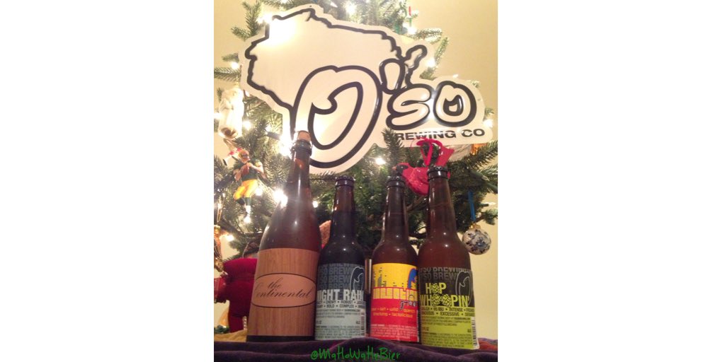 Wishing you an oh so Merry Christmas! 🎄
#HappyHolidays
#OsoBrewing #TheContinental #NightRain #InfectiousGroove #HopWhoppin #Plover  #Xmasbeer #MerryChristmasEve #HoppyHolidays #CraftBeerChristmas #Bier
