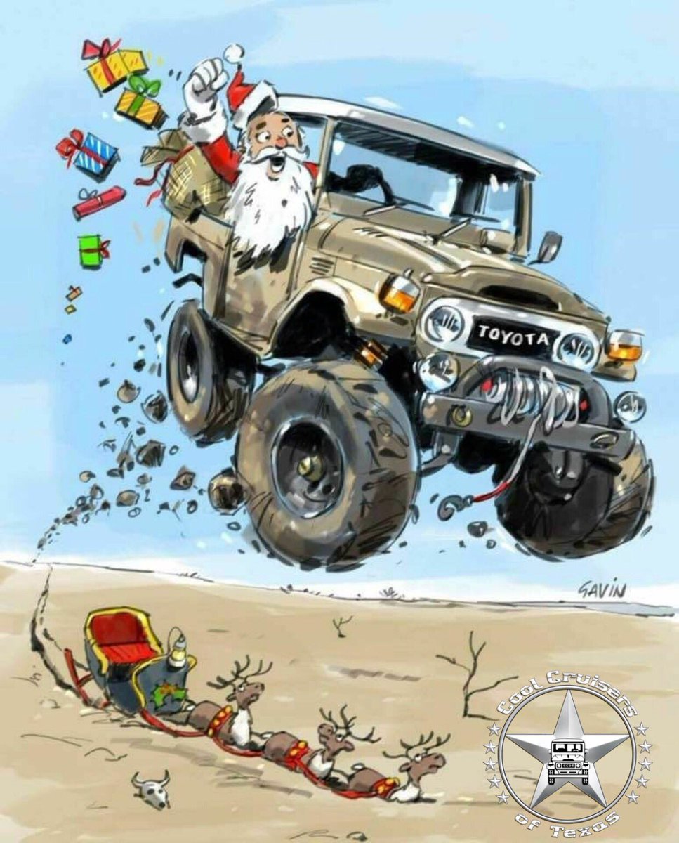 CoolCruisers's tweet photo. Merry Christmas 🎄 from our family to yours ✨ #coolcruisersoftexas #landcruiser #ccotparts #christmas2017 #fj40 #fj60 #fj62 #toyota #toyotalandcruiser #texas #landcruiserlifestyle #4wd #coolcruiserslife #since1989 #vintage #classicars https://t.co/X7YpXTRSVD