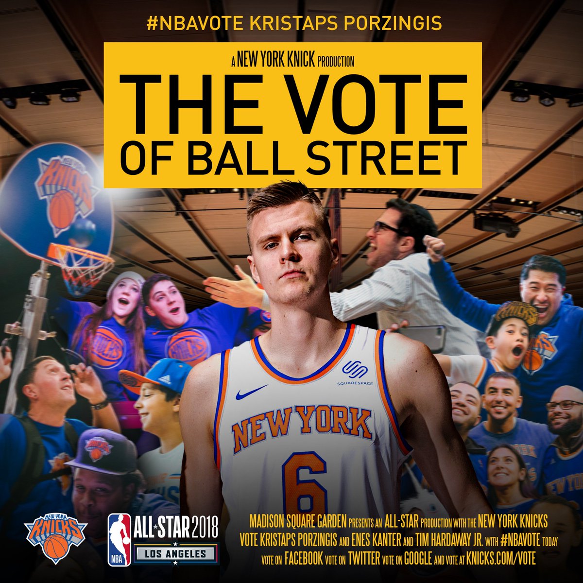 Kristaps Porzingis  on.knicks.com/vote #NBAVote