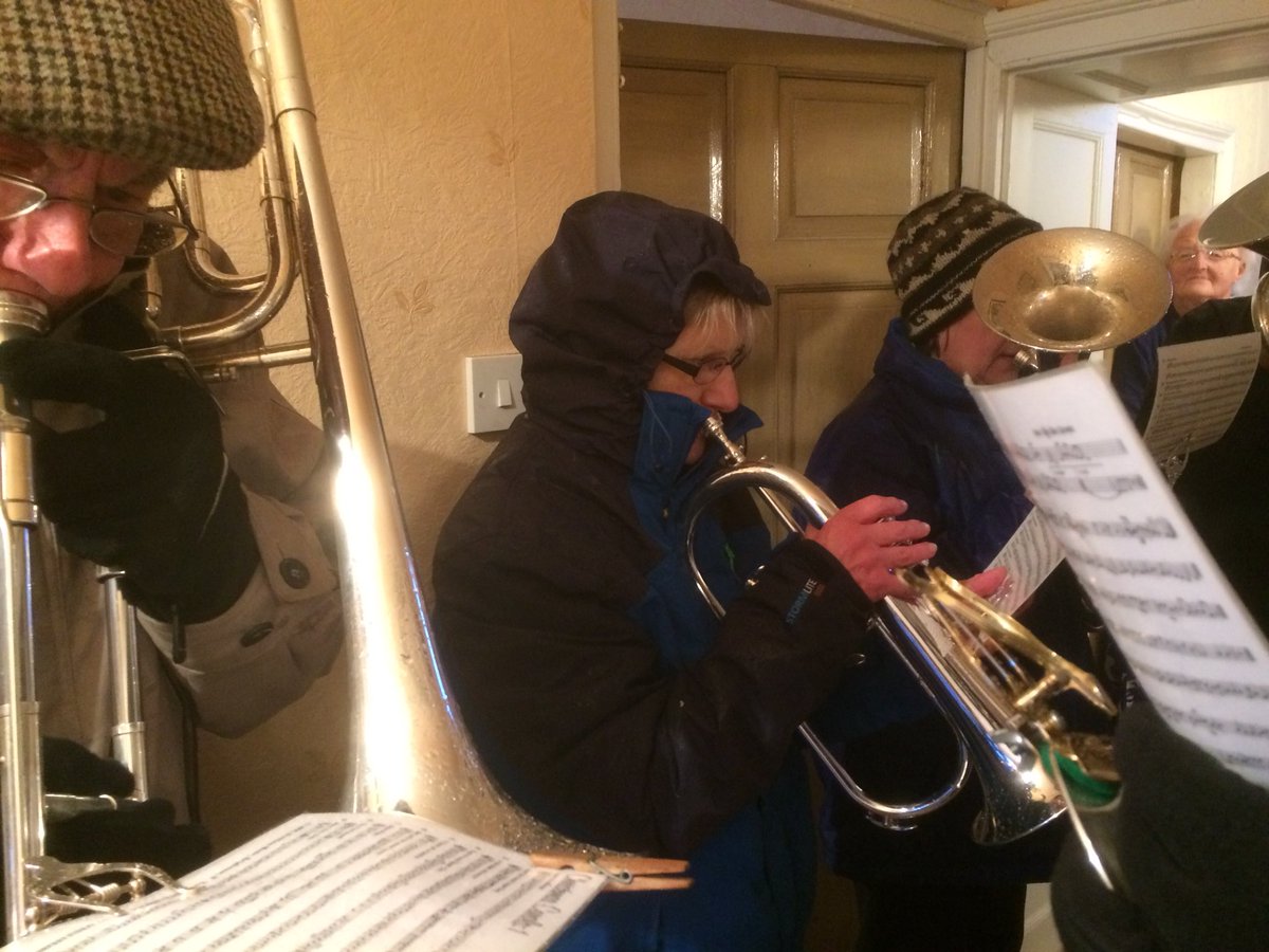 Jhall276Hall's tweet photo. @MukerBand so appreciate that they come on Christmas eve to play carols whatever the weather,  stopping at remote houses to bring beautiful music https://t.co/cKLTGsgl5b