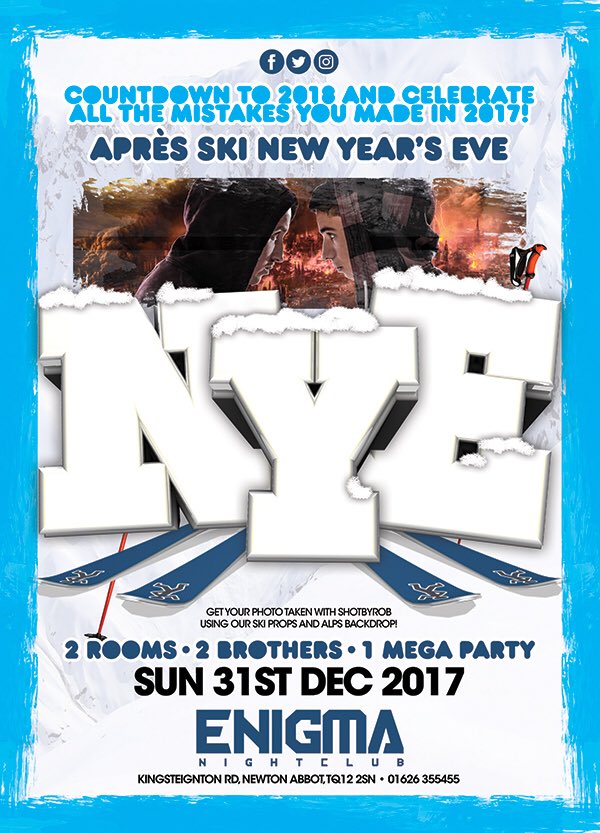 Enigma_NAbbot's tweet photo. @Tommcarr14 Not tonight! Back open next Saturday and New Year’s Eve!!! 😜 https://t.co/SdkRx0TjDE