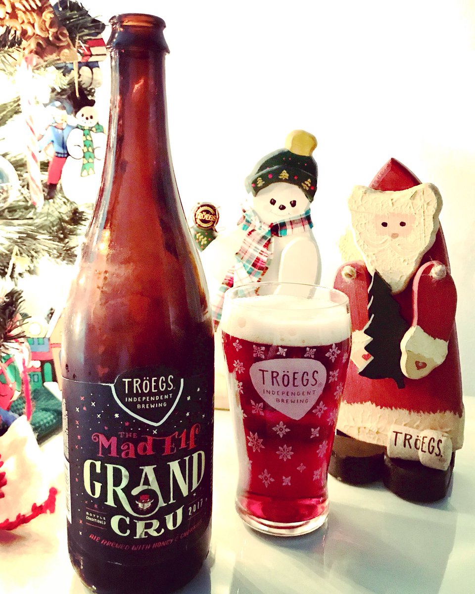 Yup. Time for @troegsbeer Mad Elf Grand Cru! #HappyHolidays #MerryChristmas