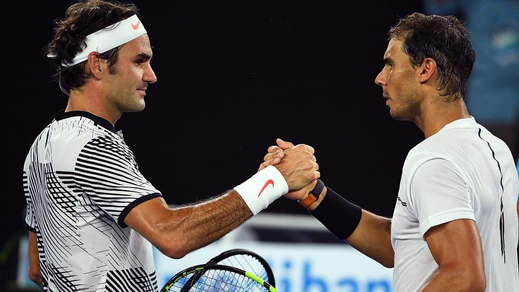 TSN_Sports's tweet photo. Our Top 10 stories of 2017 from the #SCYearInReview: No. 9 - Roger Federer & Rafael Nadal turned back the clock, sweeping all four Grand Slam titles. WATCH Grand Champions: https://t.co/oCbCBWjI1m https://t.co/LF37gB3EU0