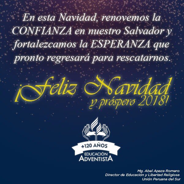 Que cada día de nuestras vidas podamos recibir a nuestro Señor Jesús en nuestros corazones #EducaciónAdventista <a href="/edgardlluz/">Edgard L. Luz</a> <a href="/prertonkohler/">Erton C Köhler</a>