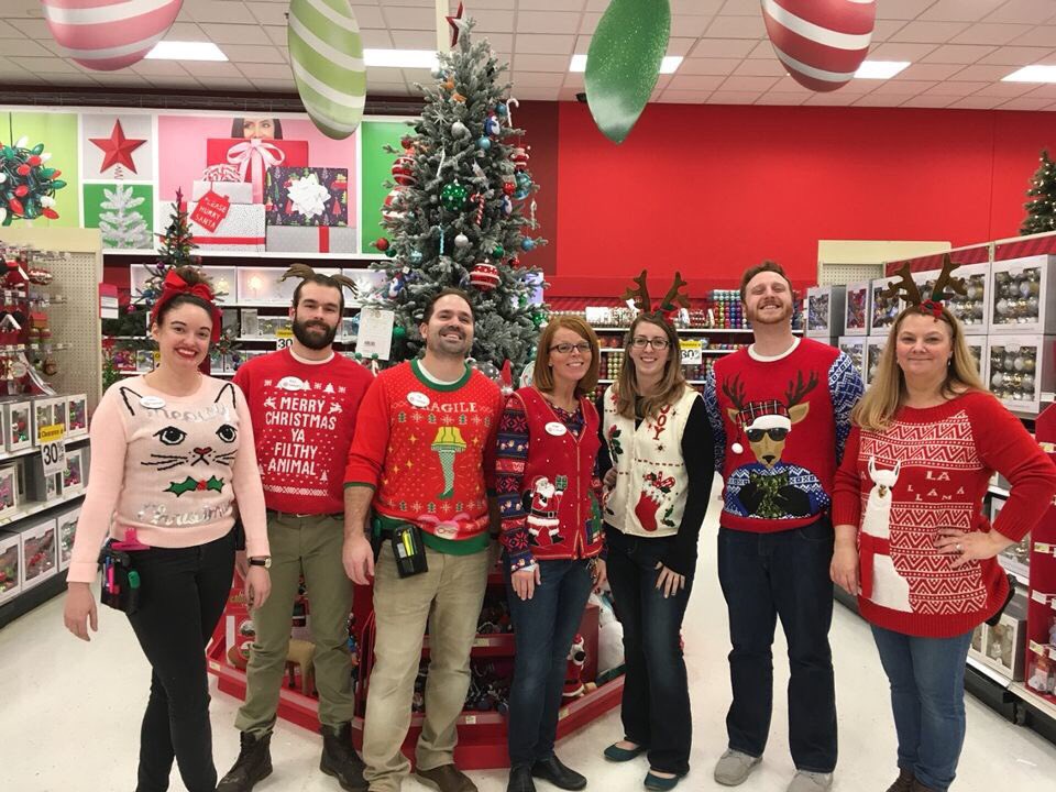 Grateful for this amazing team during the best week in retail!!  #ugliestpartofourstore #sorrydananddean #xmas2017 #anthonywins