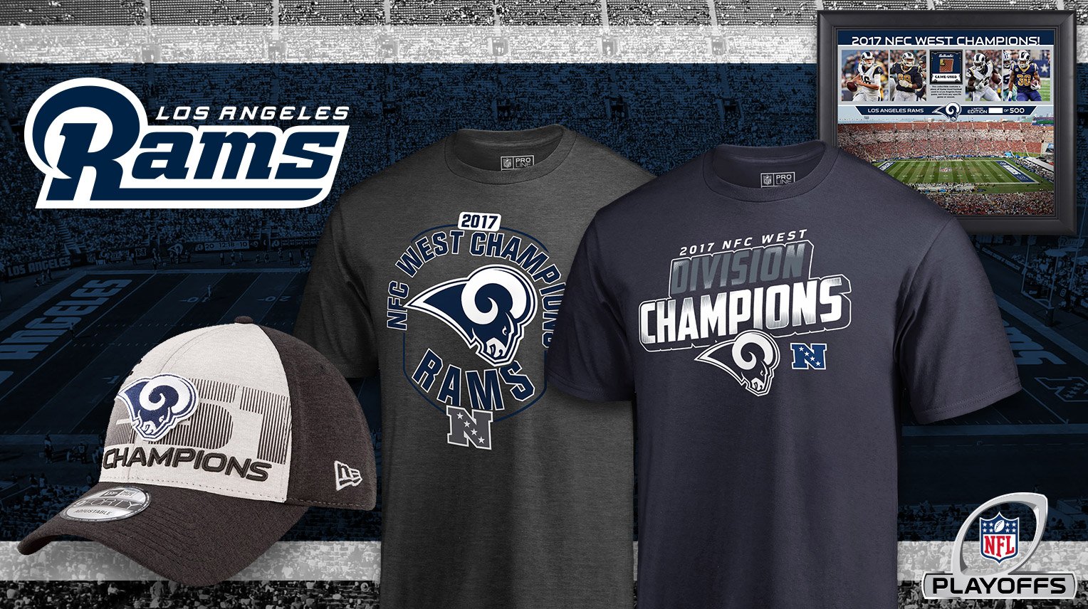 rams nfc champs gear