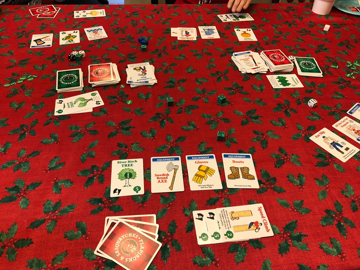 TopwiseGames's tweet photo. A little #FlapjacksSasquatches to start #xmas festivities #cardgame #tabletop @ProlificGames https://t.co/XX1wSBY1OH