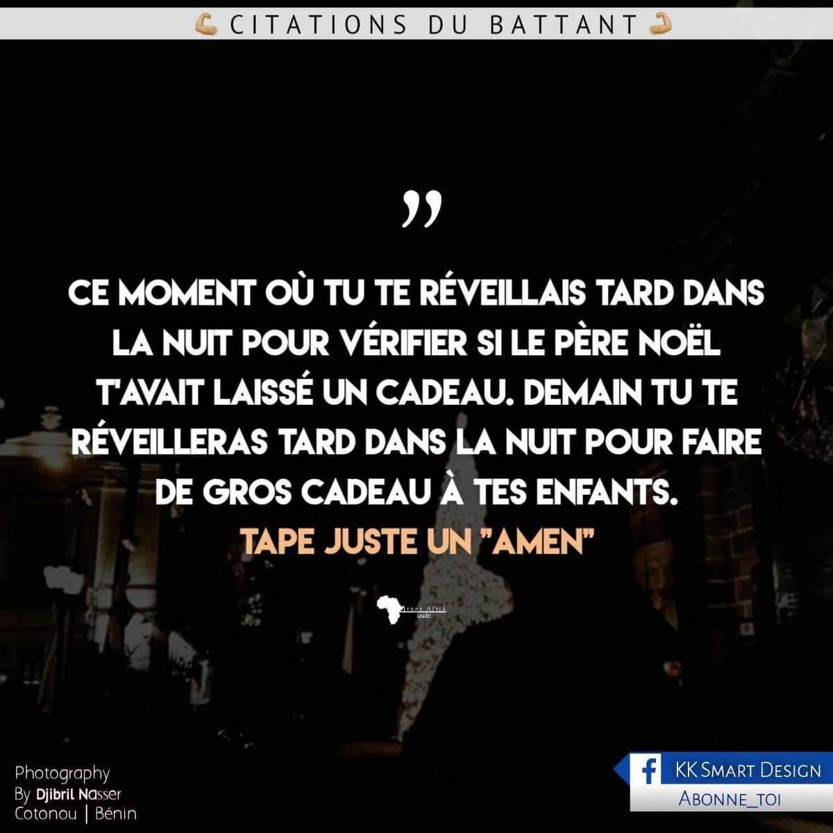 GrandBattant's tweet photo. Tape juste un "amen" ❤
Joyeux noël
#CDB2017 #JeuneAfrikLeader https://t.co/L7zQdLTjfo
