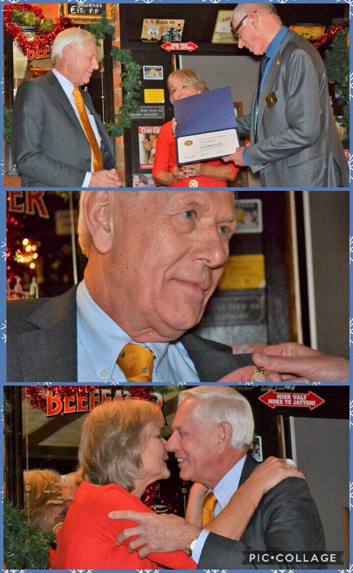 RotaryGW's tweet photo. Trots op ‘onze’ Jan! #paulharrisfellow een mooie onderscheiding voor zijn inzet voor @humanitas #kinderkampen en #leekstermeerwandeltocht @RotaryGW! https://t.co/5EpGNUDQWU