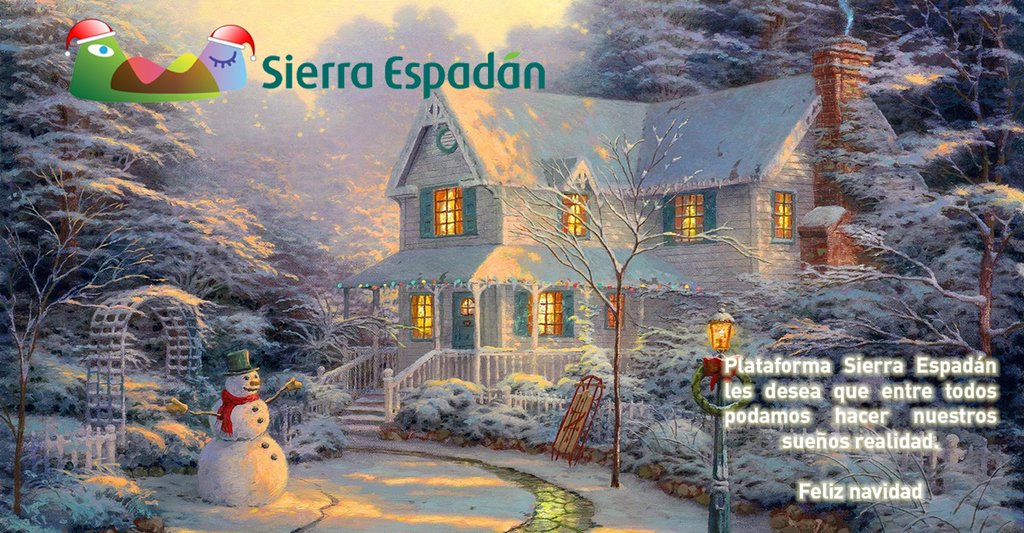 sierraespadan's tweet photo. ¡Feliz Navidad a todos! Os deseamos lo mejor. https://t.co/7e6e3Bdpyf