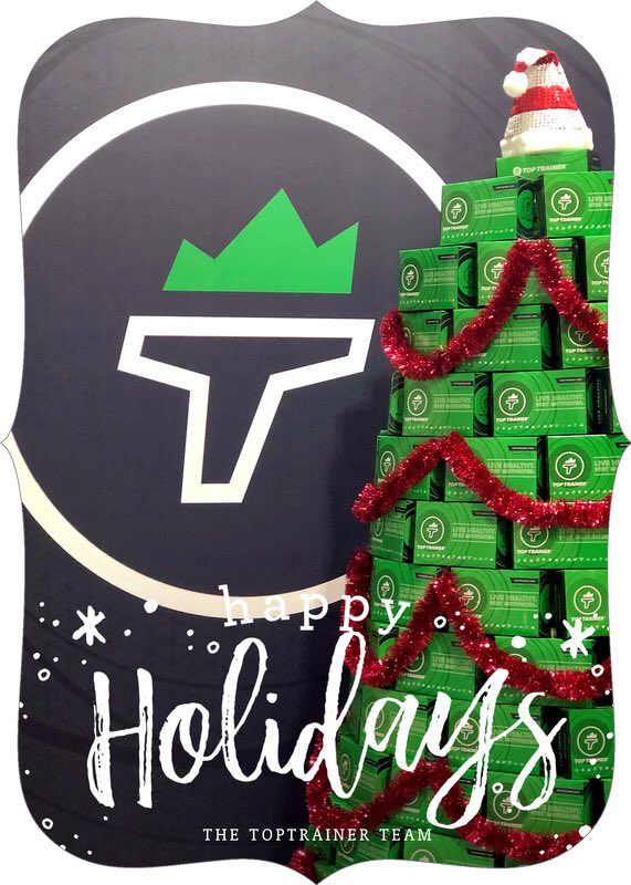 toptrainercom's tweet photo. Happy Holidays from the TopTrainer team!!
#toptrainer #livehealthy #staymotivated #happyholidays #giftidea #supplements #suppstore #supps #preworkout #protein #proteinshake #bcaa #iamTopTrainer #torch #weightloss #testosterone #booster #build #muscles #muscleup #gym #trainers https://t.co/X0Iy5O6GH6