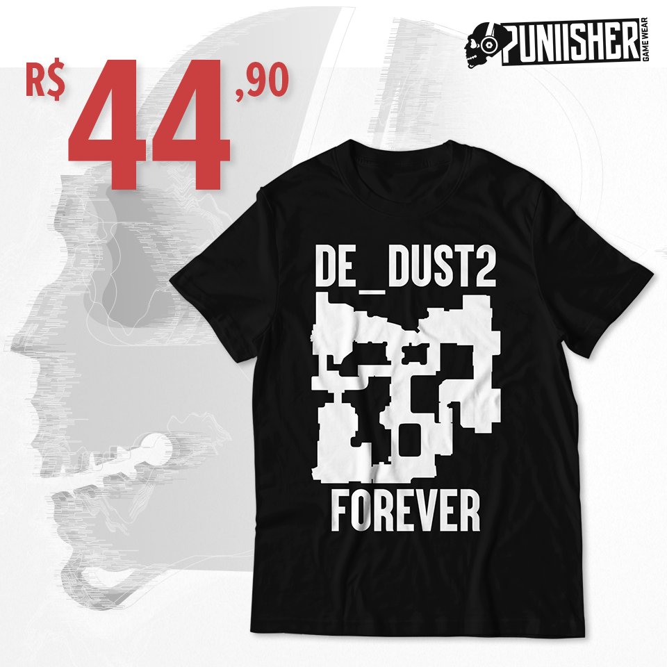 Puniishershop's tweet photo. Novidade no nosso E-Commerce! 
Camiseta DE_DUST2 FOREVER ❤️😍

https://t.co/sT7s9tMUX1 https://t.co/mz708jVlVw