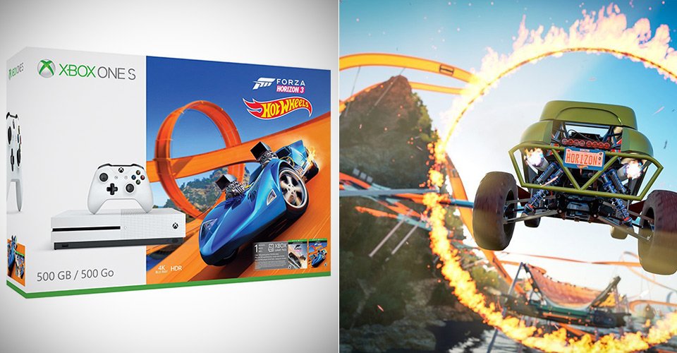 Don't pay $280, get the #XboxOneS Forza Horizon 3 Hot Wheels bundle for $199 shipped today. techeblog.com/index.php/tech… #deals #gadgets #XboxYearInReview #XboxOne
