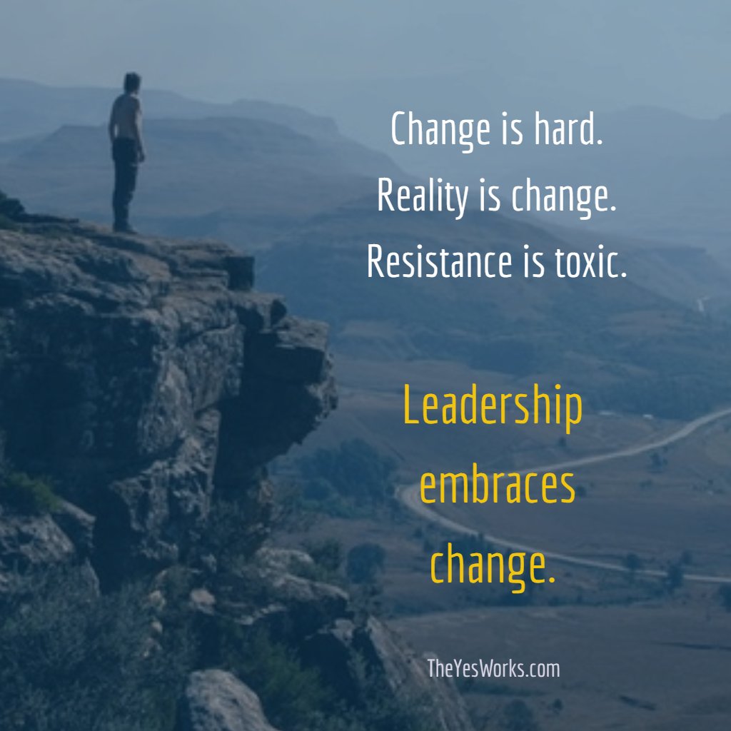 AaronSchmookler's tweet photo. #Change is a certainty. Are you resisting change, or anticipating it?
The Yes Works helps build high-performance accountable teams. #AdeptabilityTraining
#CompetitiveAdvantage #CrisisSurfing #Obsolete #leadership #direction https://t.co/1ds9if2hQP