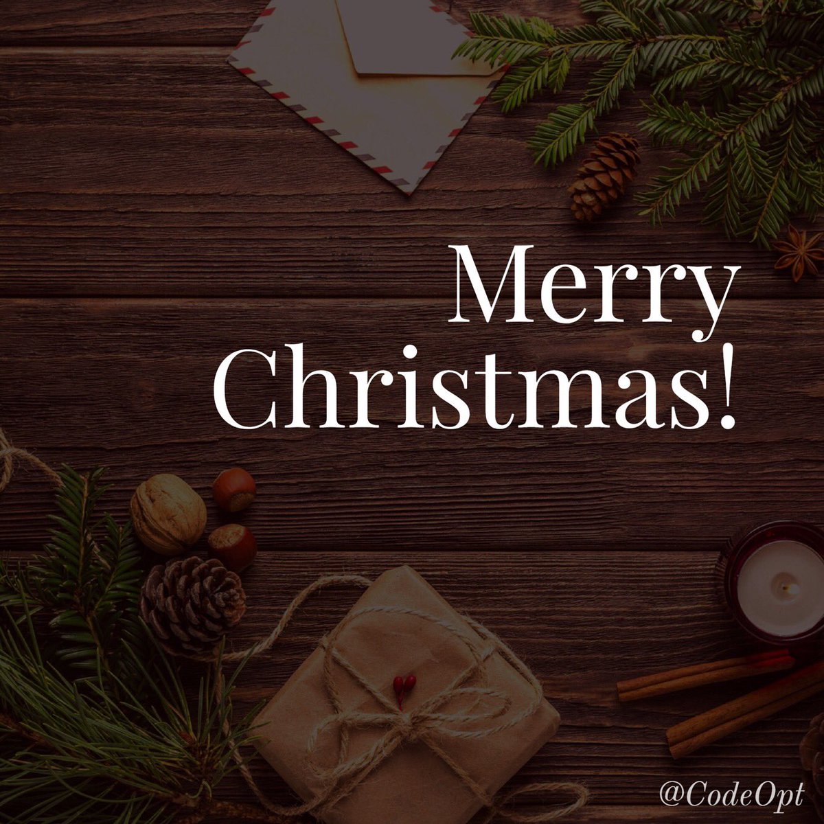 CodeOpt's tweet image. On behalf of the entire Code Opt team, we want to wish you a very merry Christmas!