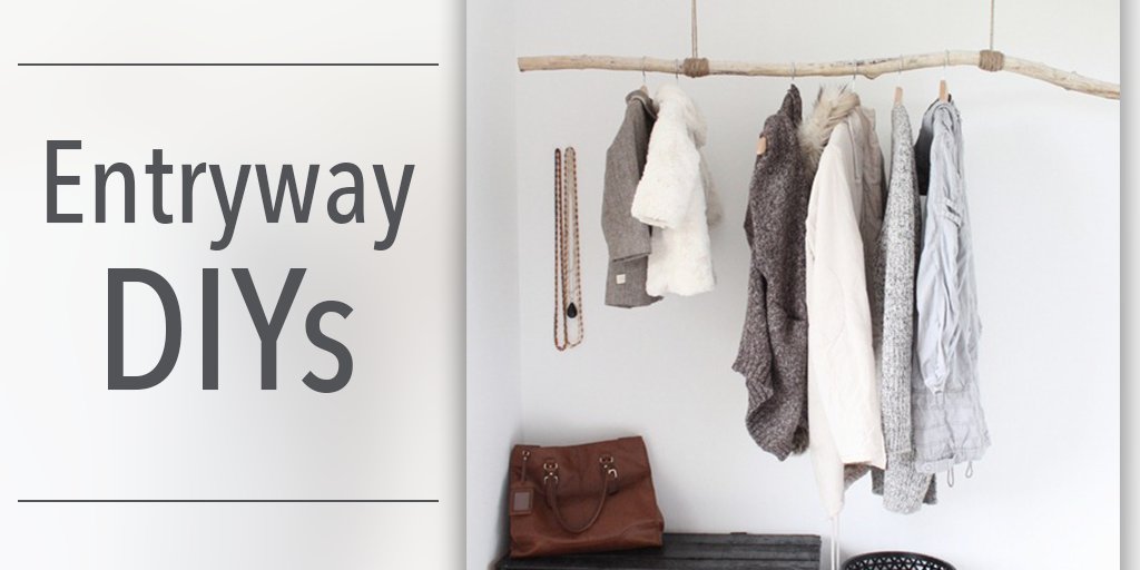 Here are some great DIY ideas to keep your home more organized starting right at the front door! bit.ly/2jcPGVSt