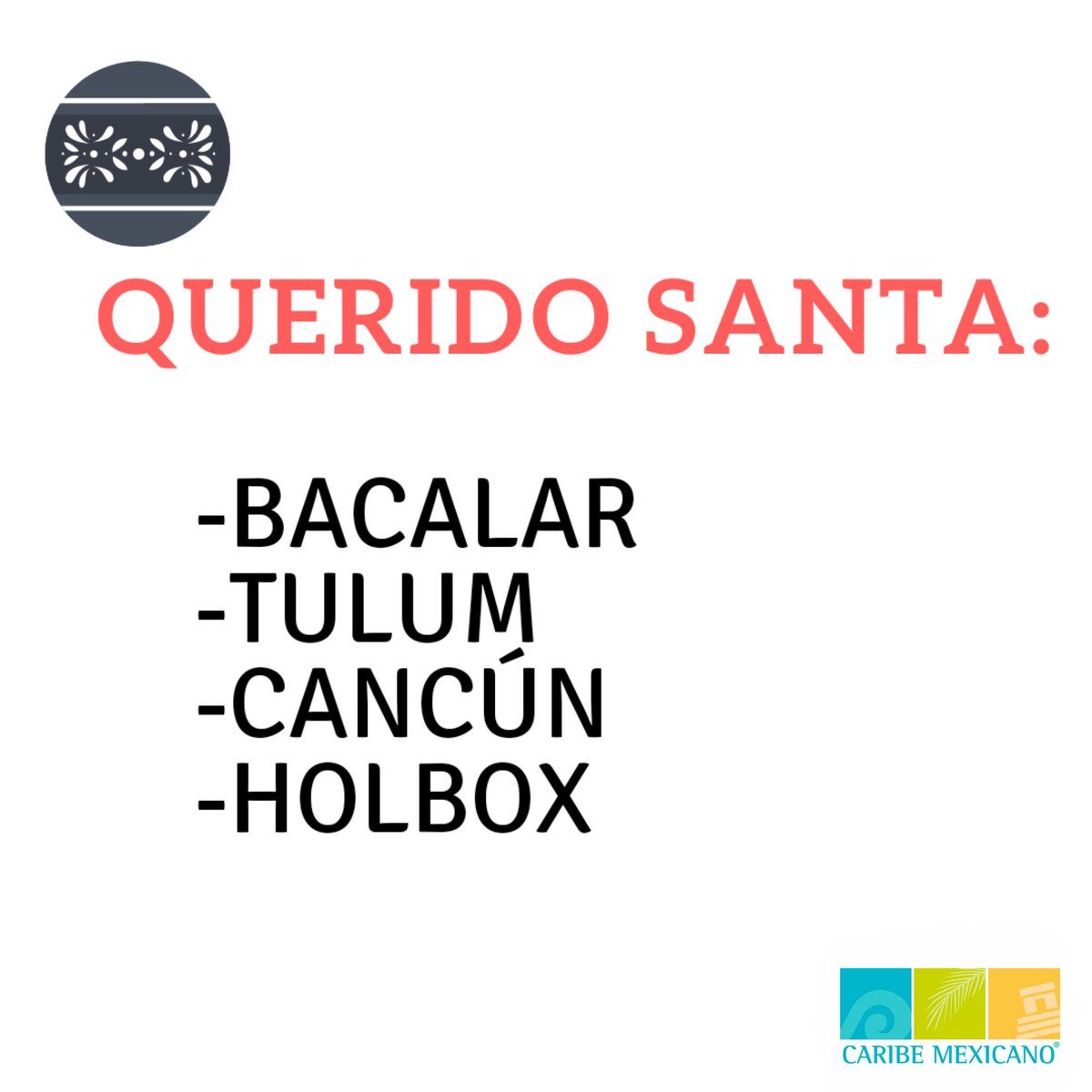 visitacaribemex's tweet photo. Esta Navidad, es lo único que necesito🎄🎅#FelizNavidad https://t.co/r1P6LKtB1K