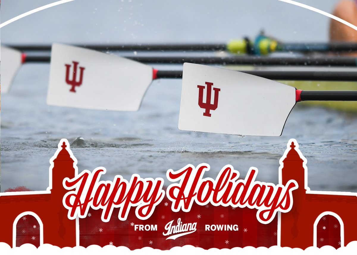 IndianaRowing's tweet photo. Wishing everyone a Happy Holidays! #RowIU https://t.co/hdCZVrYt8j