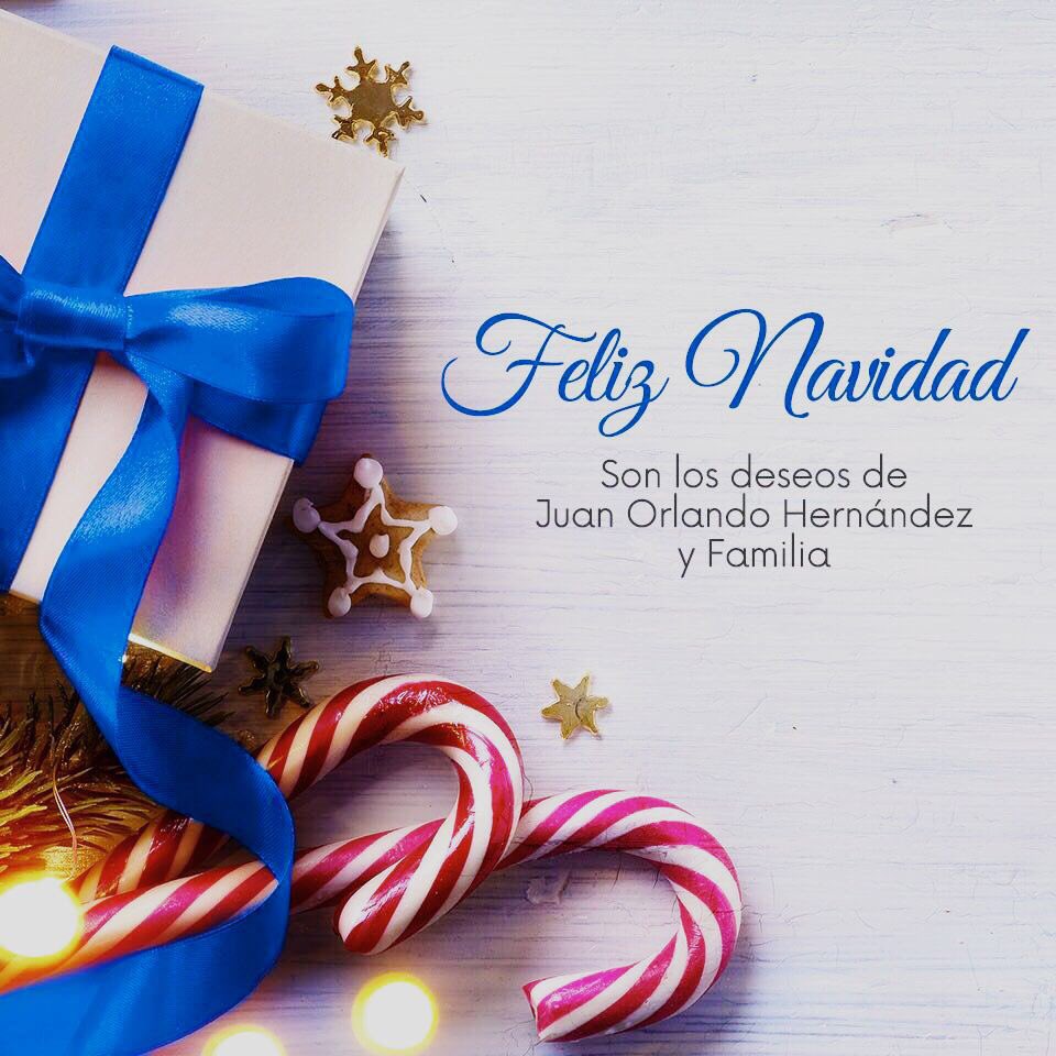 JuanOrlandoH's tweet photo. En nombre de mi familia, quiero desearles una feliz Navidad, que la paz y la armonía reine en sus hogares pidiéndole a Dios nuestro señor que sea guía y nos permite seguir viviendo como hermanos, en nuestra casa, Honduras. ¡Mis mejores deseos! https://t.co/Z85mEf3iEX