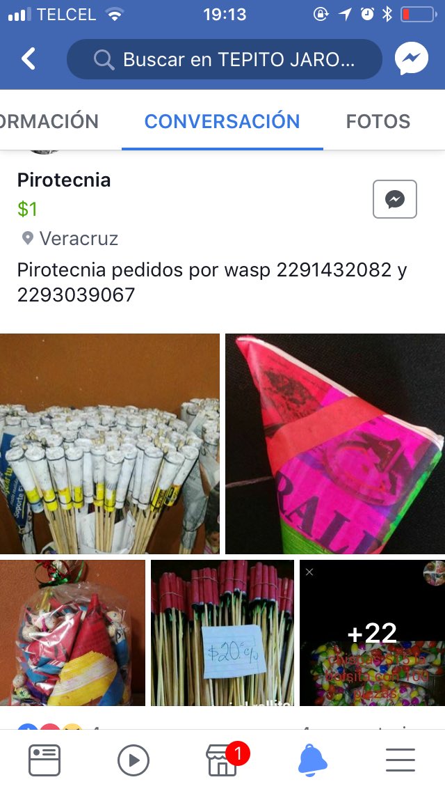 poderAG_ptover's tweet photo. @SSP_VER  son ilegales la pirotecnia y venden pro Facebook para muestra un botón https://t.co/jf1DDSztHY