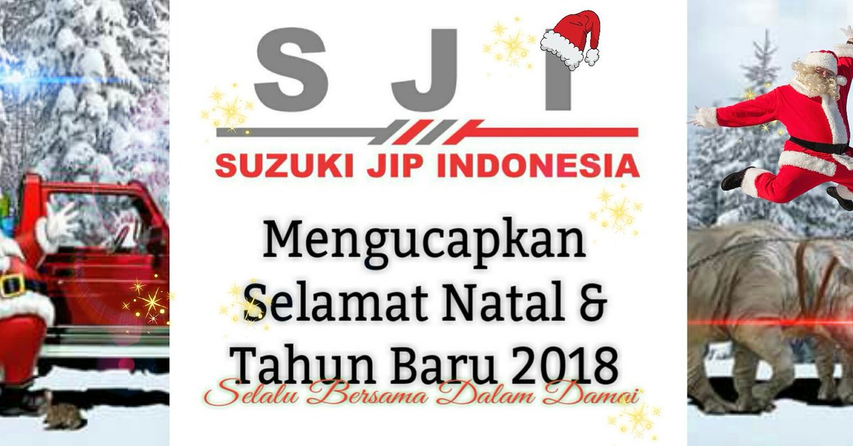 Selamat natal &amp; tahun baru. Happy holidays 🎅🍹🏖💒 #suzukijipindonesia