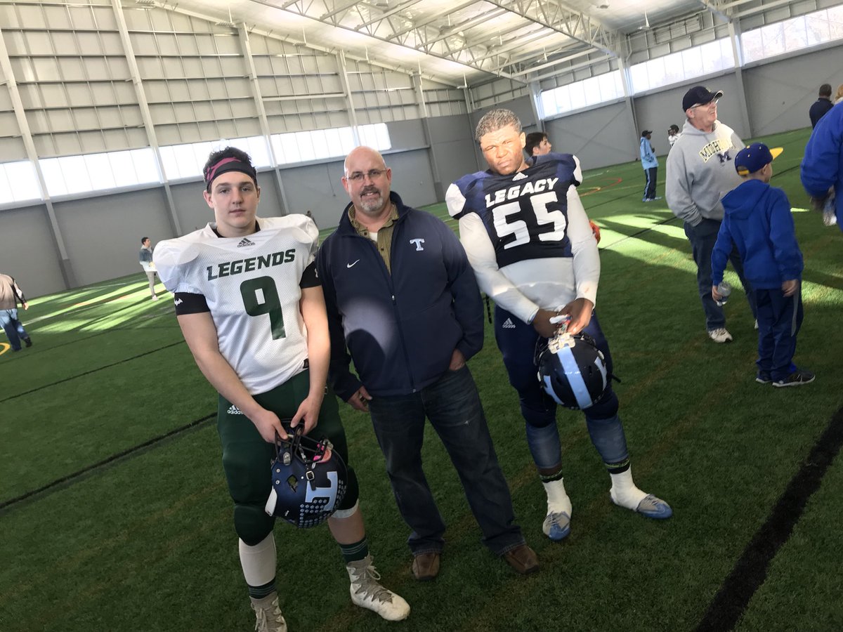 TrumanFootball's tweet photo. We had two Cougars play in the Legacy All Star Game. great job Kayleb Wilson and Jeremy Lockerlear #OneLastTime https://t.co/pYq3ofhIMF