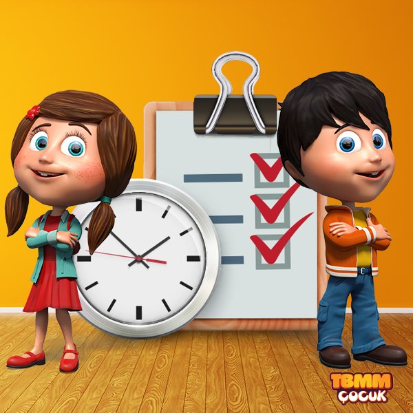 Zaman oldukça değerli. Eğer 24 saatini iyi planlayabilirsen; ders çalışmak, eğlenmek, dinlenmek ve diğer tüm aktiviteler için vakit bulabilirsin! Zamanını verimli kullanabilmek için büyüklerinden yardım alabilirsin. #TBMMÇocuk #zaman #24saat #zamanplanlaması