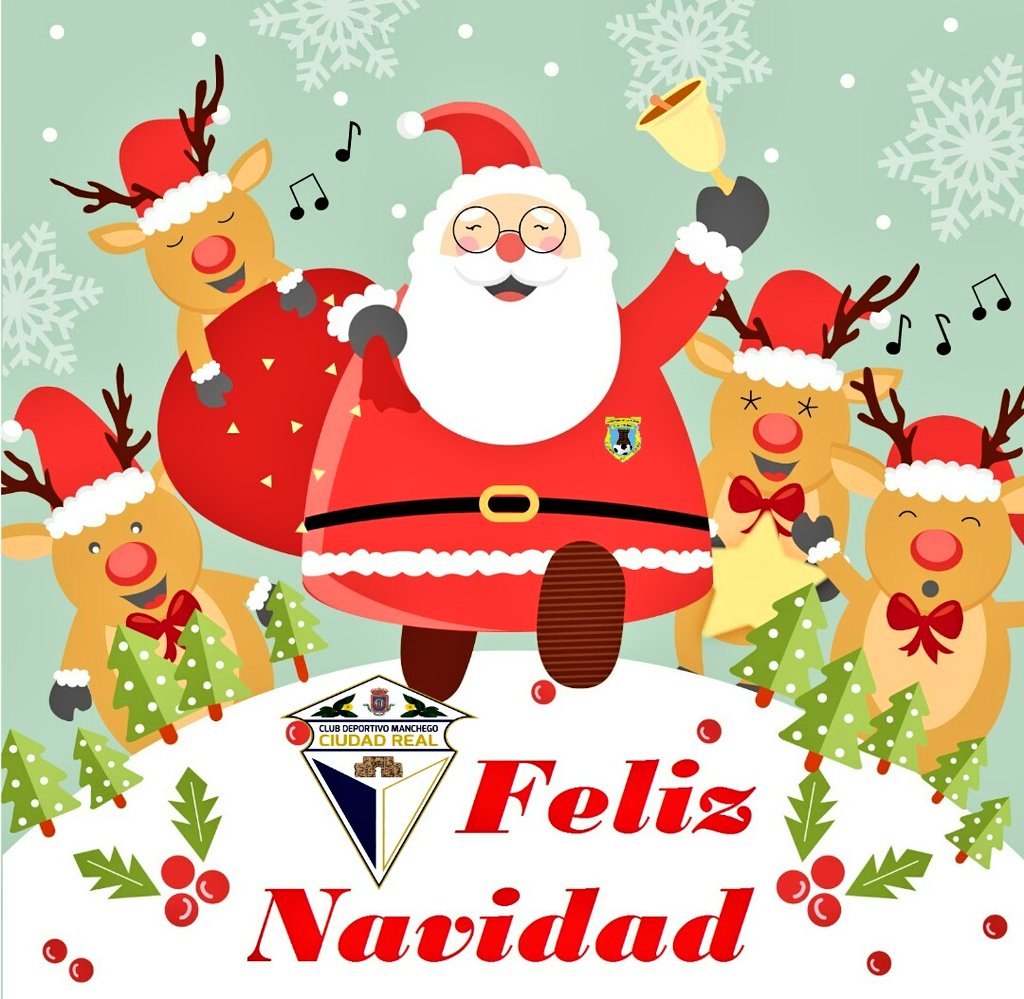 🎄 | El Club Deportivo Manchego Ciudad Real les desea de todo corazón una Feliz #Navidad a todos nuestros socios, aficionados y seguidores en general  ☃️🎁 

#AupaManchego
#SiempreManchego ⚽🔵⚽