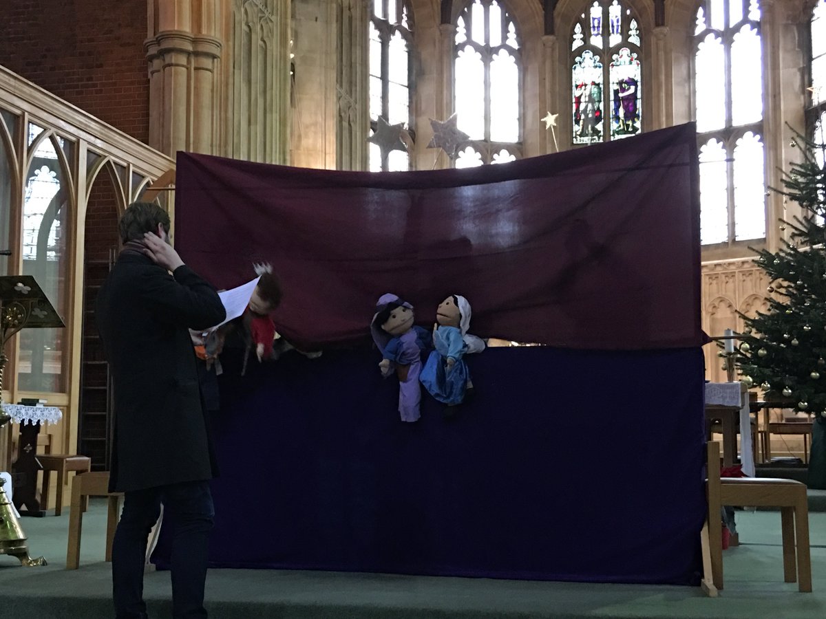 Puppeteers being expertly directed by thesp Tom Crowley... #GodWithUs