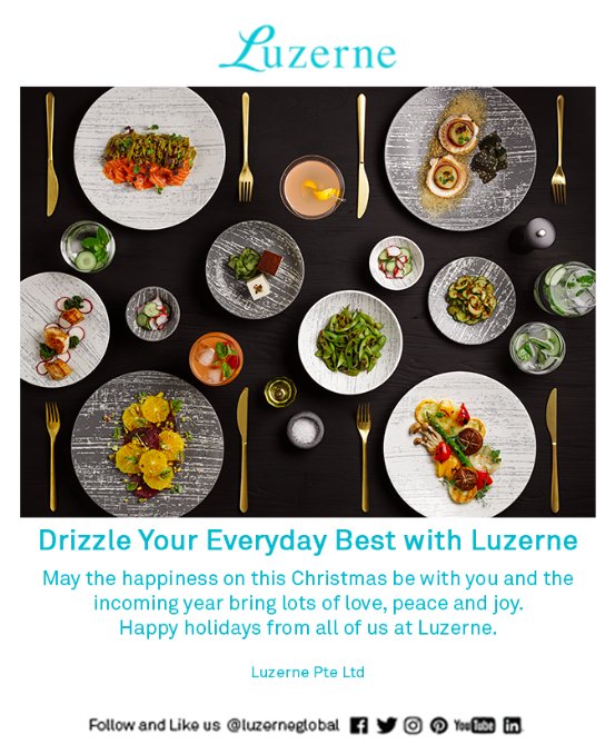 LuzerneGlobal's tweet image. Drizzle your Everyday Best with Luzerne! Happy Holidays from us to you! 
#luzerne #luzerneglobal #EverydayBest