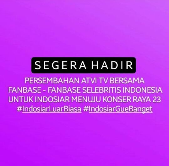 @IndosiarID <a href="/DA3_Rafly/">Muh.Rafly Heriawan</a> Sudah nggak sabar
#ATVITVuntukIndosiar 
#IndosiarGuebanget 
#Indosiarluarbiasa 
#FerafquUntukIndosiar23 
<a href="/DA3_Rafly/">Muh.Rafly Heriawan</a> 
@IndosiarID