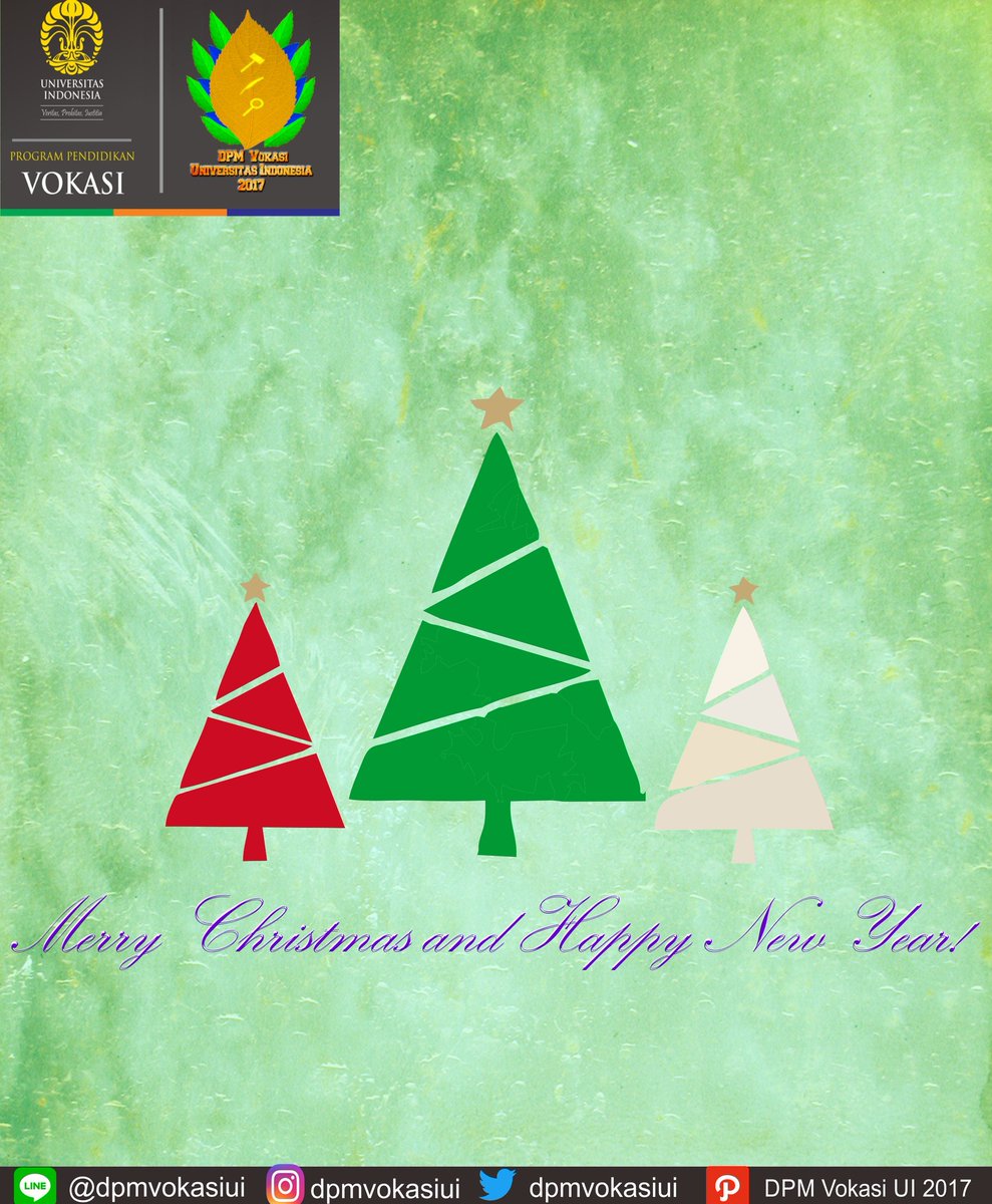 [ Selamat Hari Natal ! ]

Selamat Hari Natal bagi yang  merayakan! Dan Selamat Tahun Baru!

Semoga kasih dan damai menyertai kita semua dan jadikan tahun ini dan sebelumnya menjadi pijakan yang baik untuk menyongsong tahun yang baru.

DPM Vokasi UI 2017
Harmoni Bersinergi