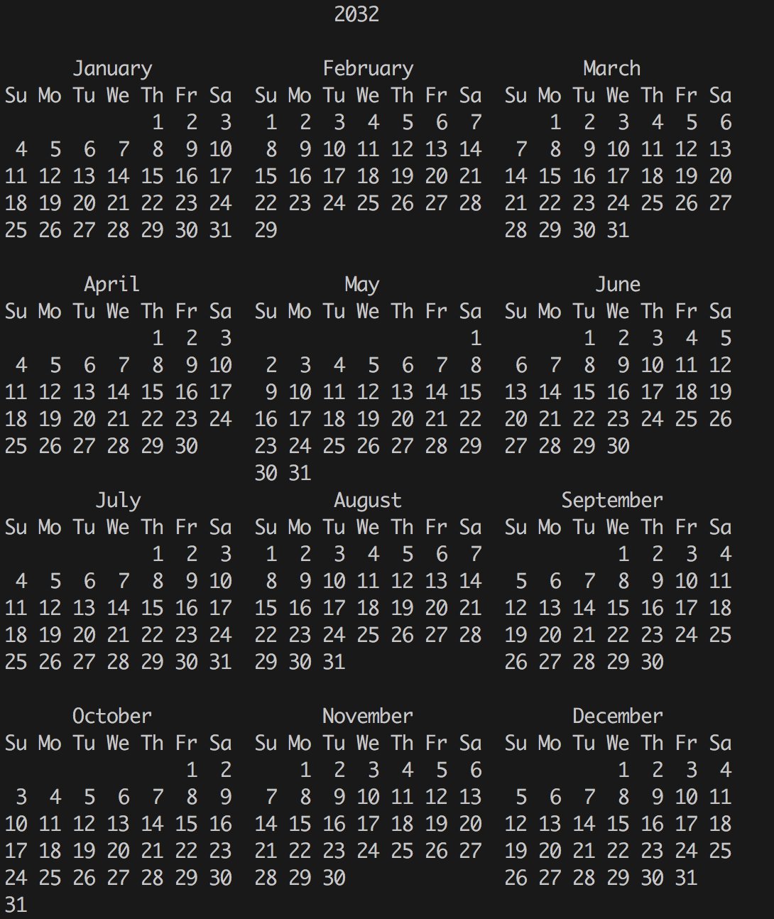 V Vinay Now 10 Is Not A Leap Year Can It Happen In A Leap Year Indeed In 32 Notice How The 10 And 32 Calendar Are Identical From March