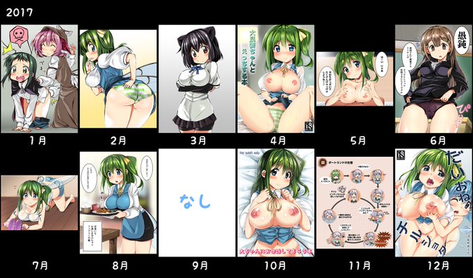 僕も一年振り返ってみたー!一年で乳首の描き方が変化した!! 