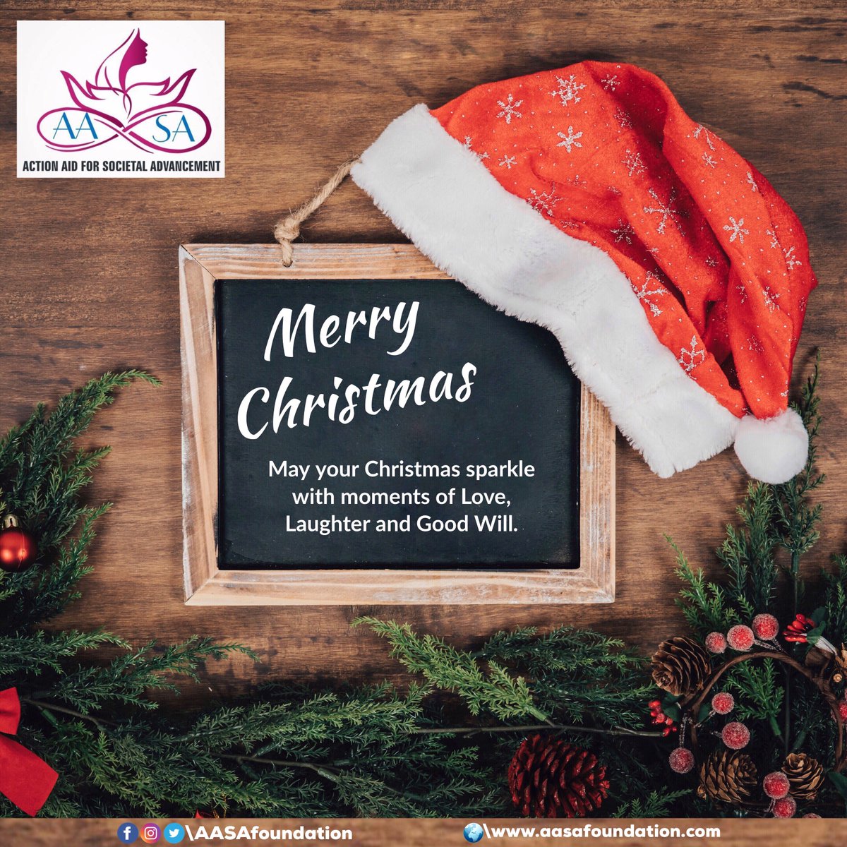 AasaFoundation's tweet photo. During this season of giving, let us take the time to slow down and enjoy the simple things. May this wonderful time of the year touch your heart in a special way. Wishing you all much happiness today and throughout the New Year.
Merry Christmas
#MerryChristmas #AASAFoundation https://t.co/qna2pSPkM7