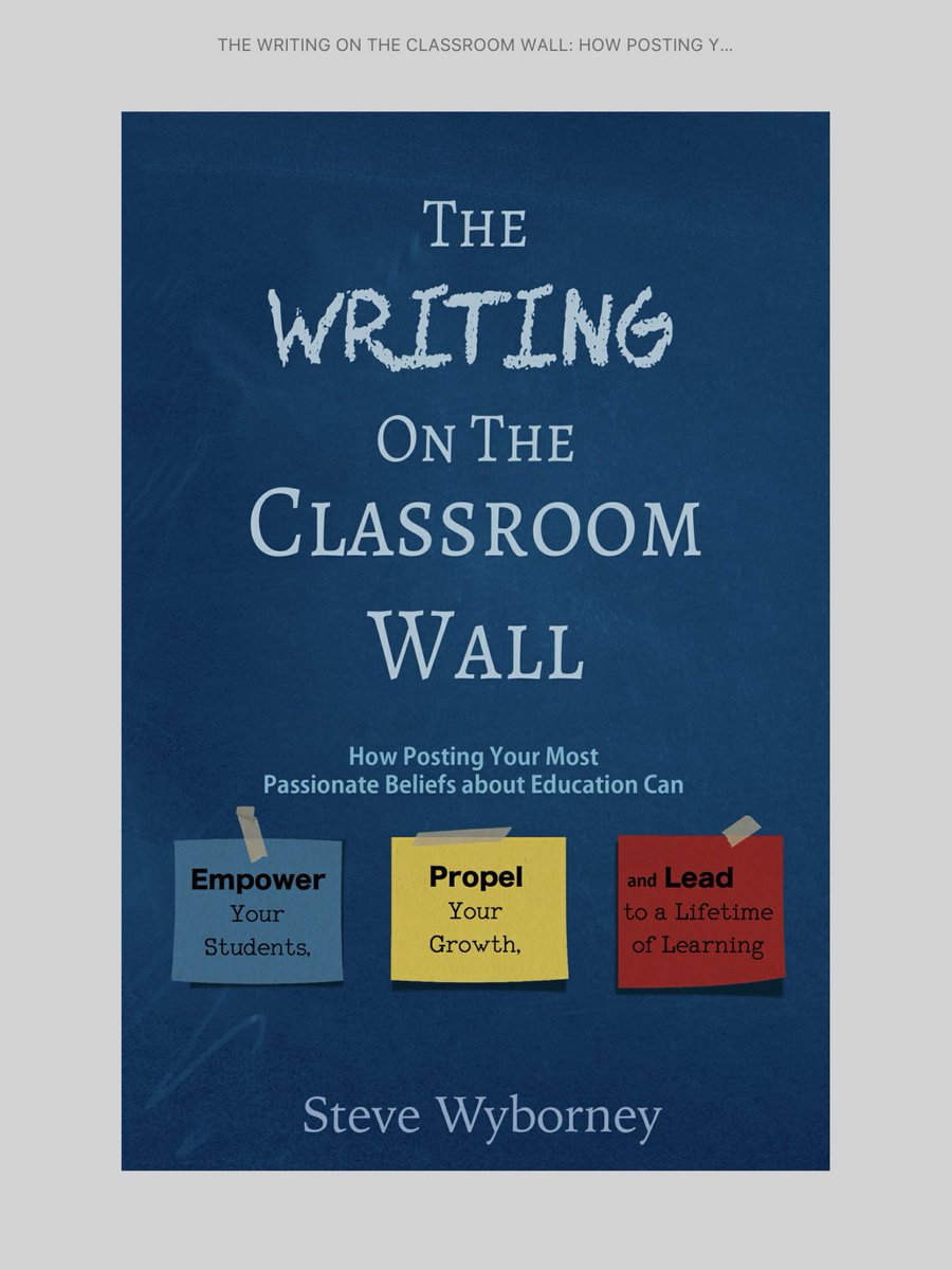 mcgough3rd's tweet photo. If you haven’t read this, go get it right now. #thewritingonthecklassroomwall @SteveWyborney #tlap #tlapGIFT https://t.co/PrcHZCfeSp