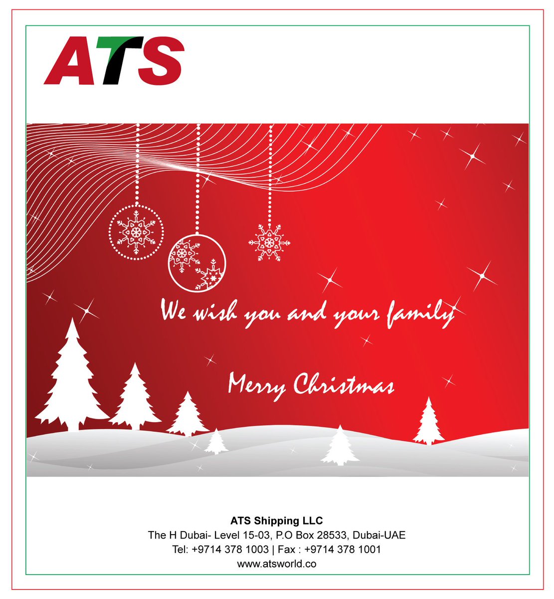 ATSShipping's tweet photo. We wish all our followers a Merry Christmas...stay blessed https://t.co/ptMqa5u9bu