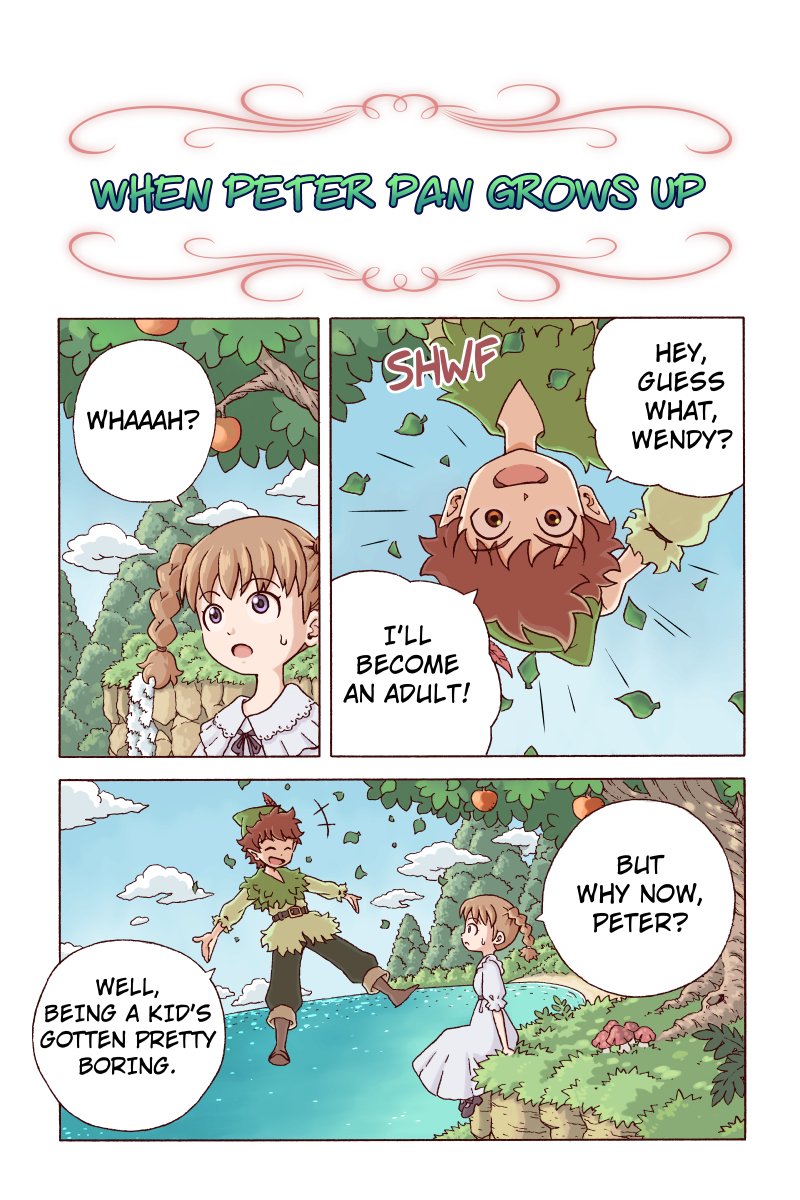"When Peter Pan Grows Up" #manga #comic #webcomic #PeterPan 