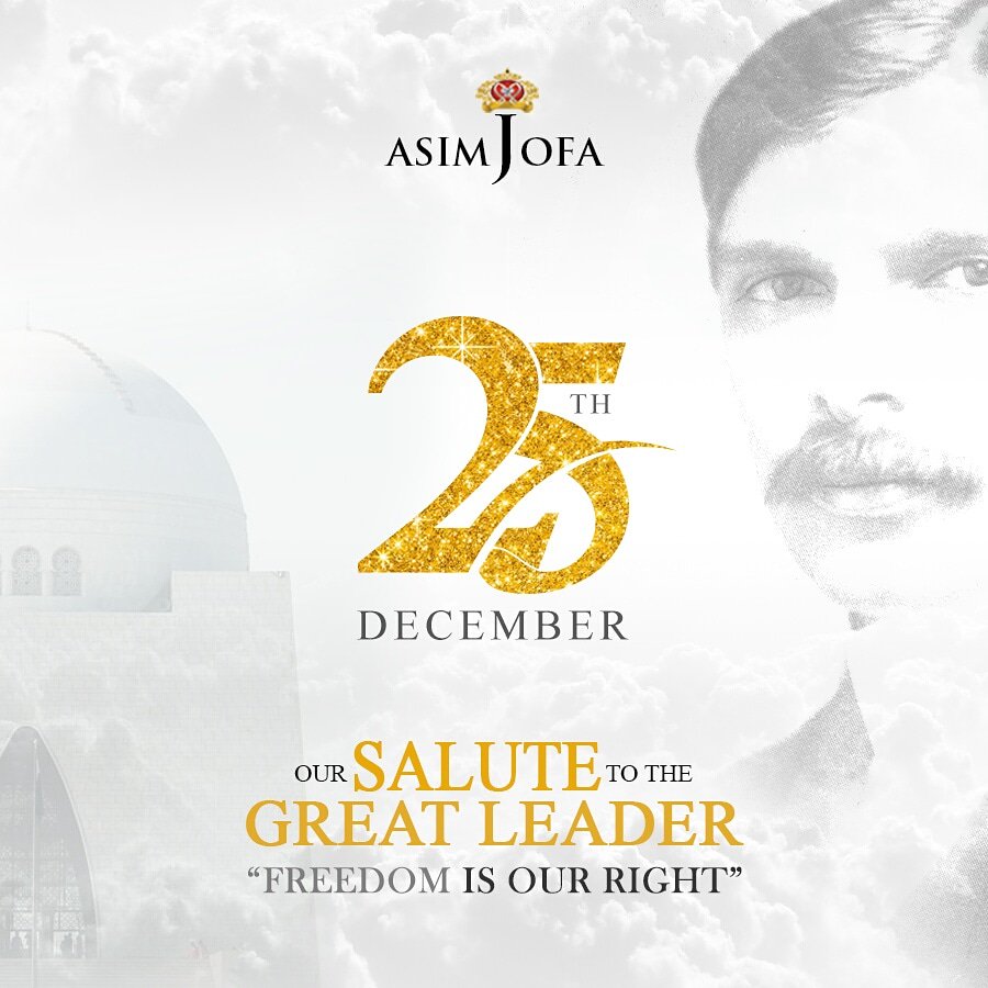 asimjofa's tweet photo. Happy Quaid's Day!
#IWearAsimJofa #Love #Respect #Gratitude #FatherOfNation #OneTrueLeader #PakistanPaindabad #AsimJofa https://t.co/oMKmevfsWq