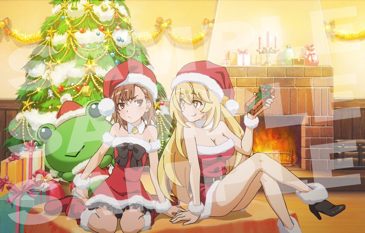 toarusns's tweet photo. 【頂点決戦Ⅱ】メリーメリークリスマス♪今日はクリスマスなので！！現在実施中の期間限定ガチャに合わせて御坂美琴&amp;食蜂操祈と一方通行&amp;打ち止めのサンタ姿もどうぞ☆31日までの期間限定「サンタガールガチャ」でUR美琴とSSR黒子をゲット☆
#toaru #頂点決戦　https://t.co/oVGYiYmg96 https://t.co/9SbwZudH7g
