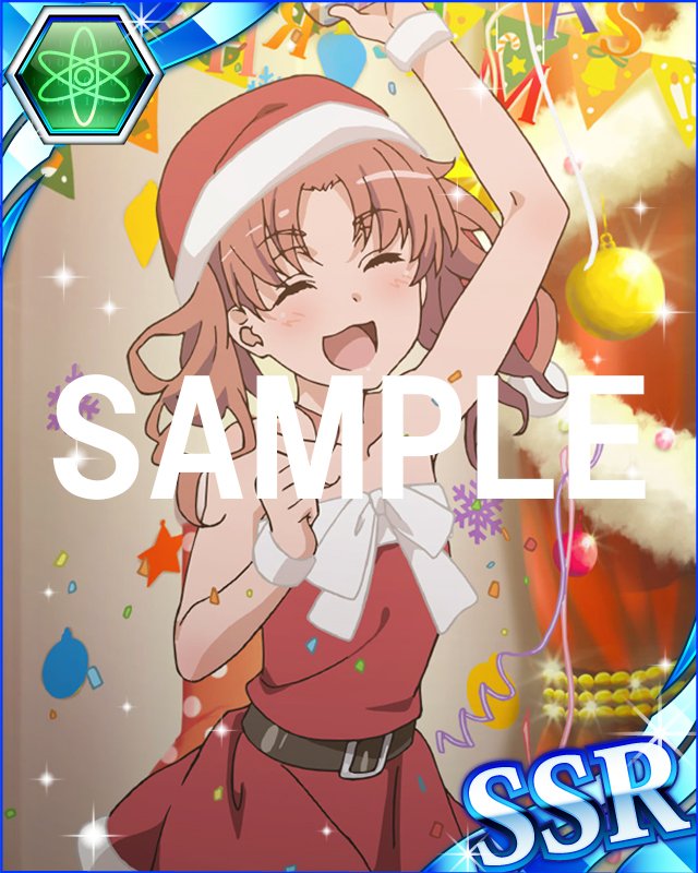 toarusns's tweet photo. 【頂点決戦Ⅱ】メリーメリークリスマス♪今日はクリスマスなので！！現在実施中の期間限定ガチャに合わせて御坂美琴&amp;食蜂操祈と一方通行&amp;打ち止めのサンタ姿もどうぞ☆31日までの期間限定「サンタガールガチャ」でUR美琴とSSR黒子をゲット☆
#toaru #頂点決戦　https://t.co/oVGYiYmg96 https://t.co/9SbwZudH7g