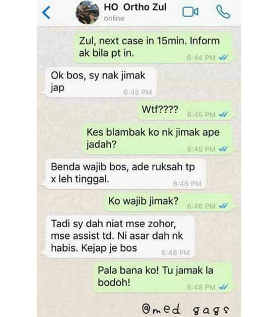 Pencuri Twt On Twitter Patient Tgh Nazak Kau Sempat Lagi Berjimak Apa Punya Doc La Https T Co Mtl3vlujq5 Twitter